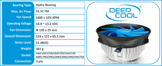 CPU Cooler Deepcool GAMMA Archer