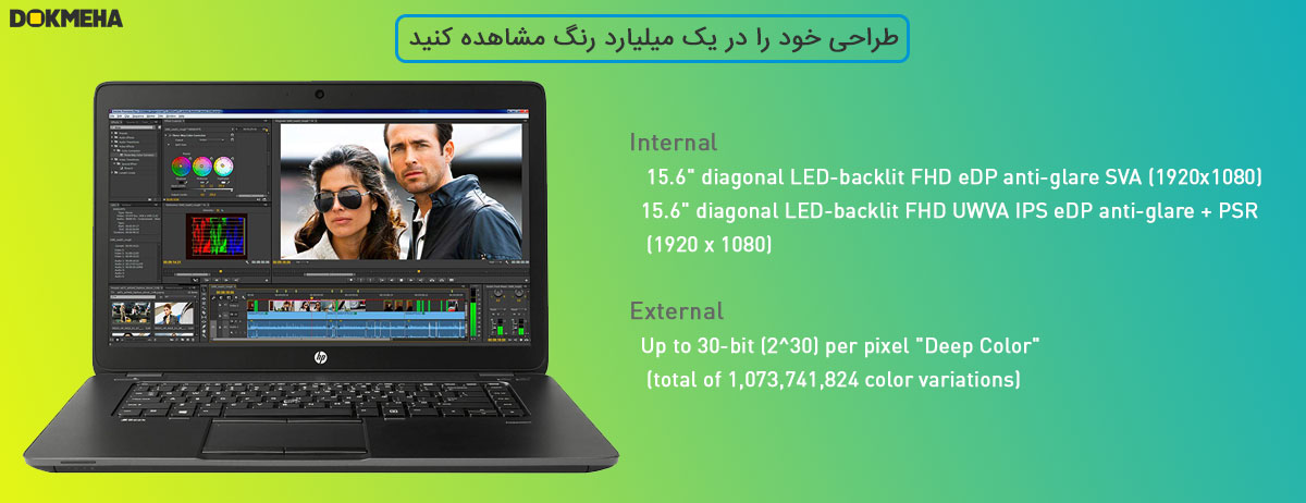 لپ‌تاپ ورک‌استیشن اچ پی زدبوک HP ZBook 15u G2 Mobile Workstation