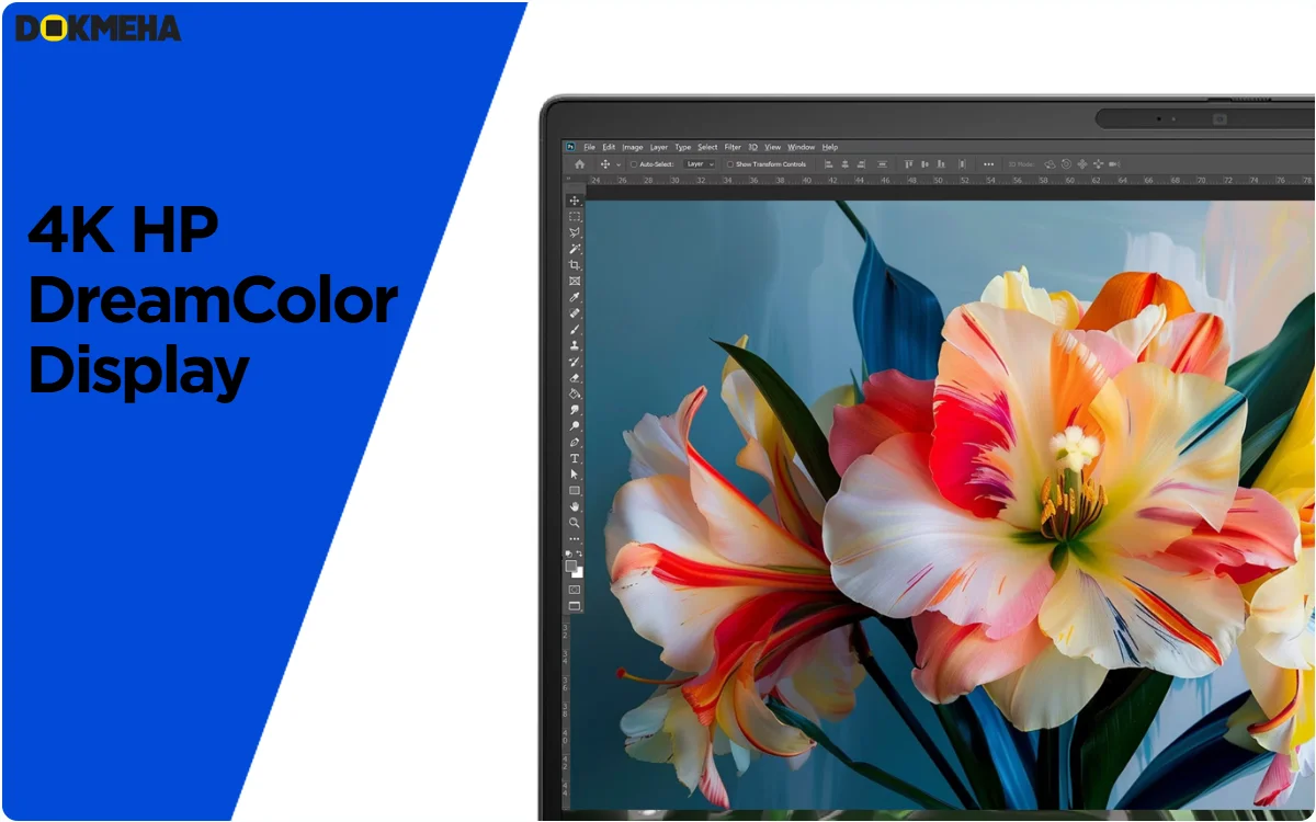لپ تاپ اچ پی زدبوک ورک استیشن HP ZBook صفحه نمایش دریم کالر با یک میلیارد رنگ و عمق بالا.