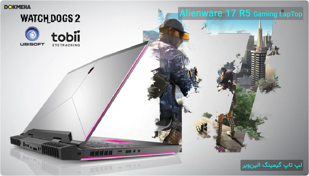 لپ تاپ گیمینگ الین ویر Alienware 17 R5 Gaming نمای جانبی چپ سمت پشت گیمینگ