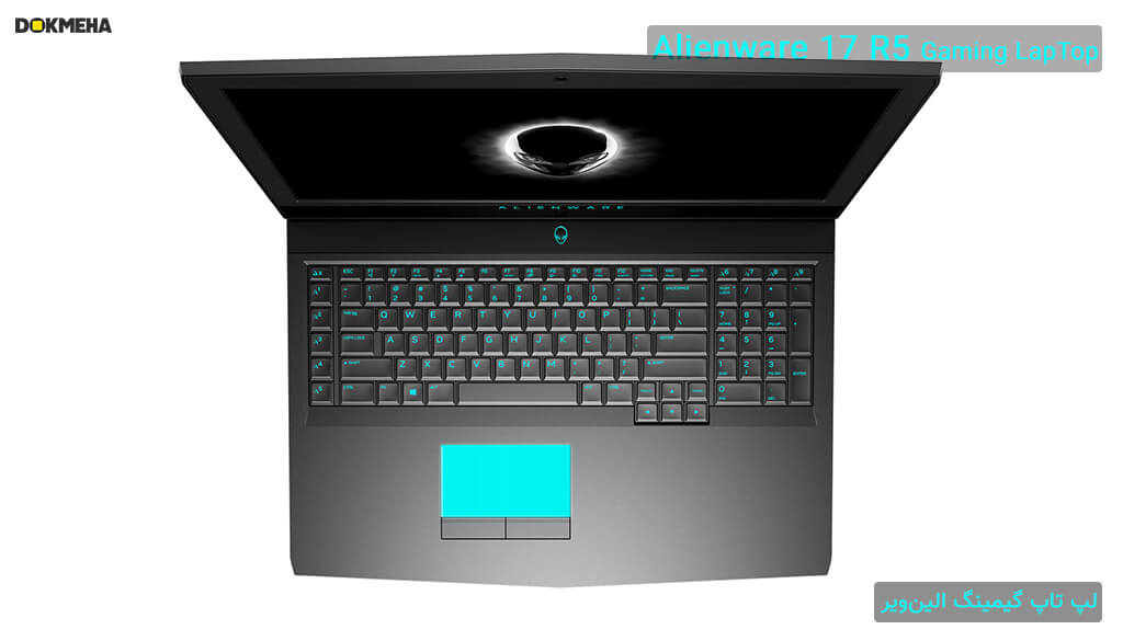 لپ تاپ گیمینگ الین ویر Alienware 17 R5 Gaming نمای بالایی کیبورد