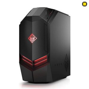 کیس گیمینگ اچ پی اومن HP OMEN Desktop 880-190 نمای جانبی راست جلو