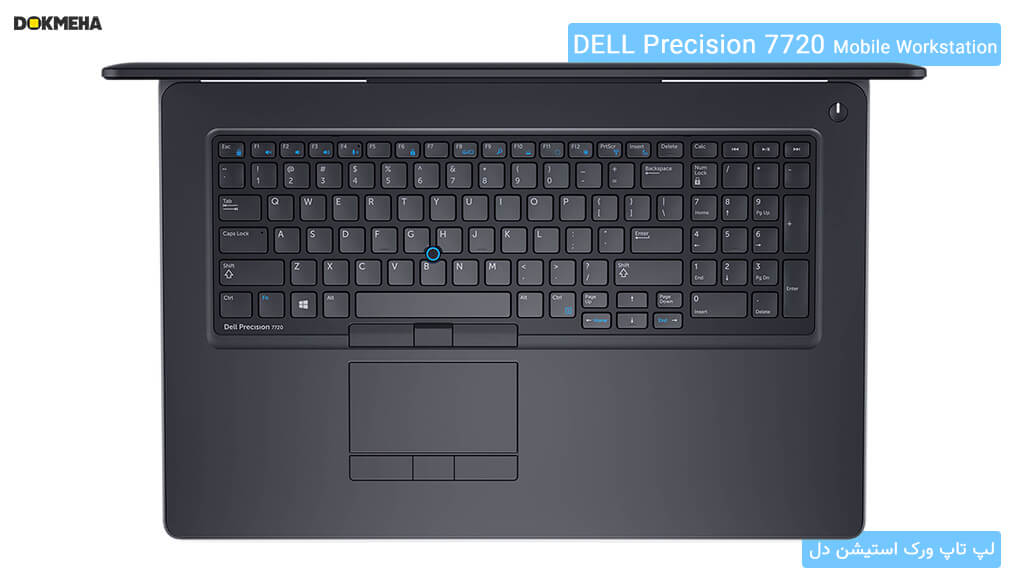 کیبورد کامل لپ‌تاپ ورک‌استیشن دل پرسیشن Dell Precision 17 7720