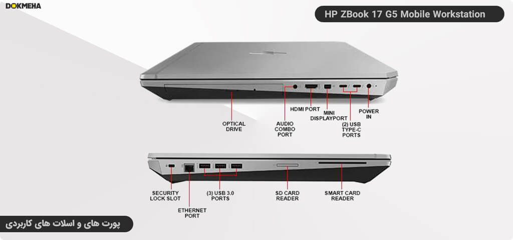 لپ تاپ ورک استیشن hp zbook 17 g5