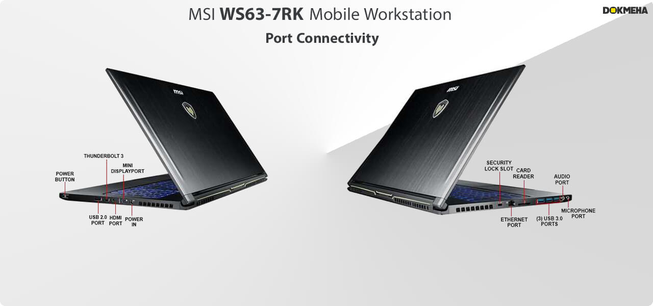 لپ تاپ ورک استیشن MSI WS63