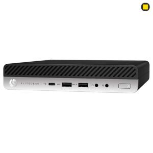 کیس اچ پی الیت‌دسک HP EliteDesk 800 G4 Mini PC نمای سمت راست