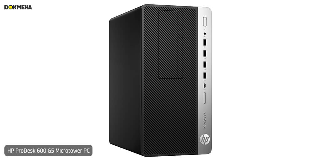 کیس اچ پی پرو دسک HP ProDesk 600 G5 Microtower PC نمای بغل چپ