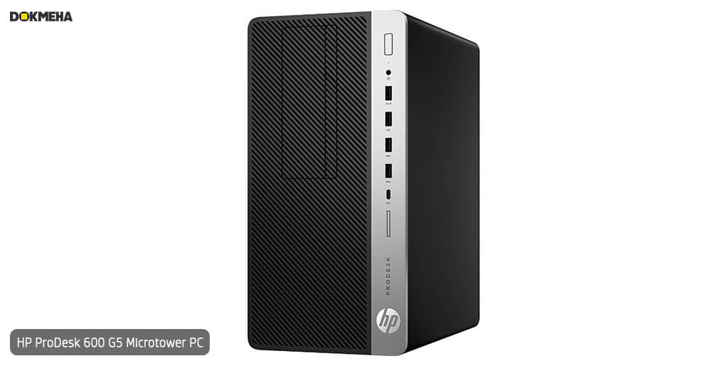 کیس اچ پی پرو دسک HP ProDesk 600 G5 Microtower PC نمای بغل راست