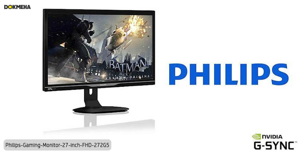 مانیتور گیمینگ فیلیپس ۲۷ اینچی philips-Gaming-Monitor-27-inch-fhd-272g5 نمای پرسپکتیو از سمت چپ