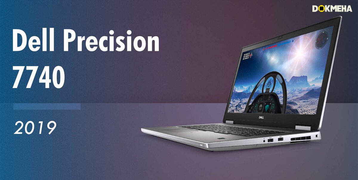 لپ تاپ ورک استیشن دل پرسیشن Dell Precision 17 7740 نمای پرسپکتیو راست