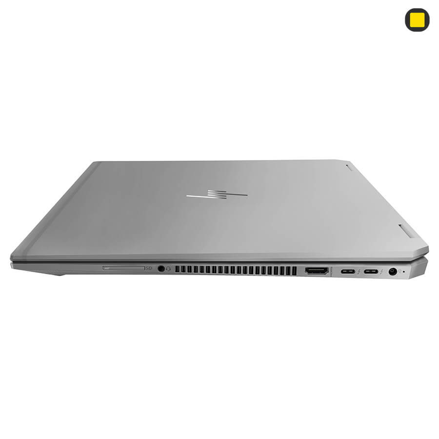 لپ ‌تاپ ورک ‌استیشن اچ پی زدبوک HP ZBook Studio x360 G5 Convertible نمای راست پرسپکتیو بالا
