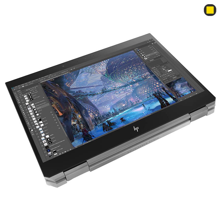 لپ ‌تاپ ورک ‌استیشن اچ پی زدبوک HP ZBook Studio x360 G5 Convertible حالت تبلتی از بالا