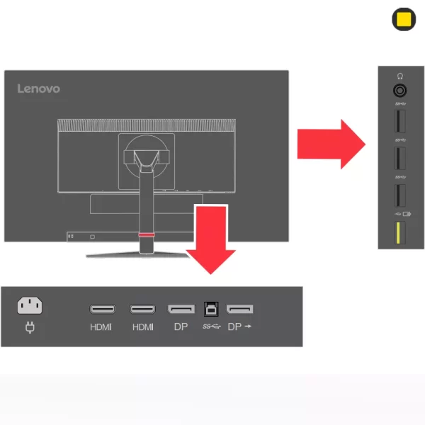 مانیتور 24 اینچ لنوو Lenovo ThinkVision P24h-10 - Image 8