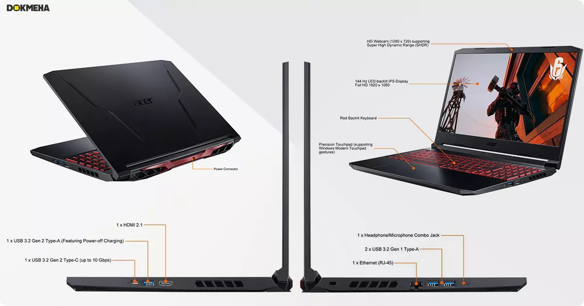 لپ‌ تاپ Acer Nitro 5 AN515-45-R59T
