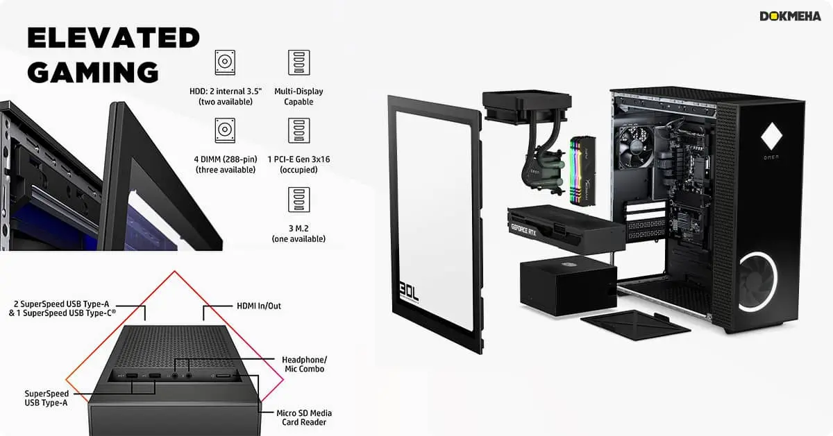 کیس گیمینگ HP OMEN 30L Desktop PC GT13