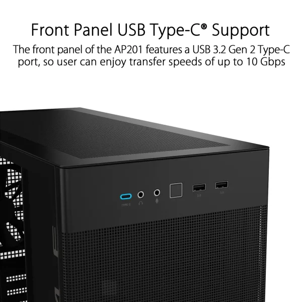 کیس ایسوس پرایم ASUS Prime AP201 MicroATX PC - Image 6