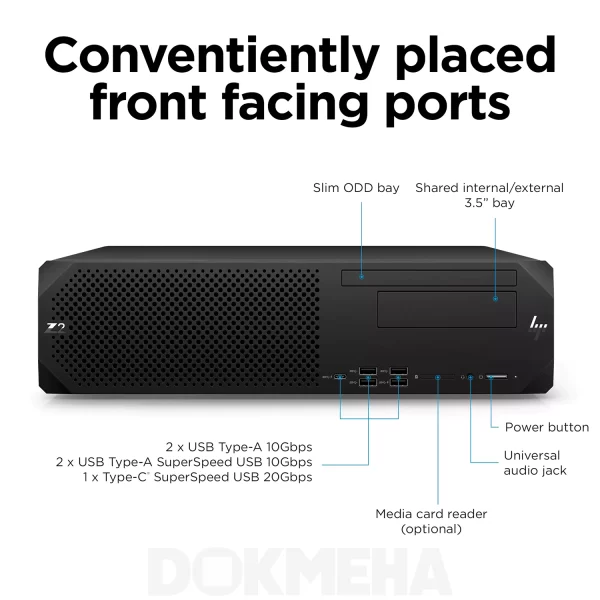 کیس اچ پی HP Z2 SFF G9 Workstation Desktop PC - Image 9