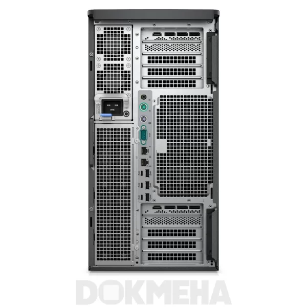 نمای پشت و پورت های خروجی کیس دل Precision 7960 Tower Workstation