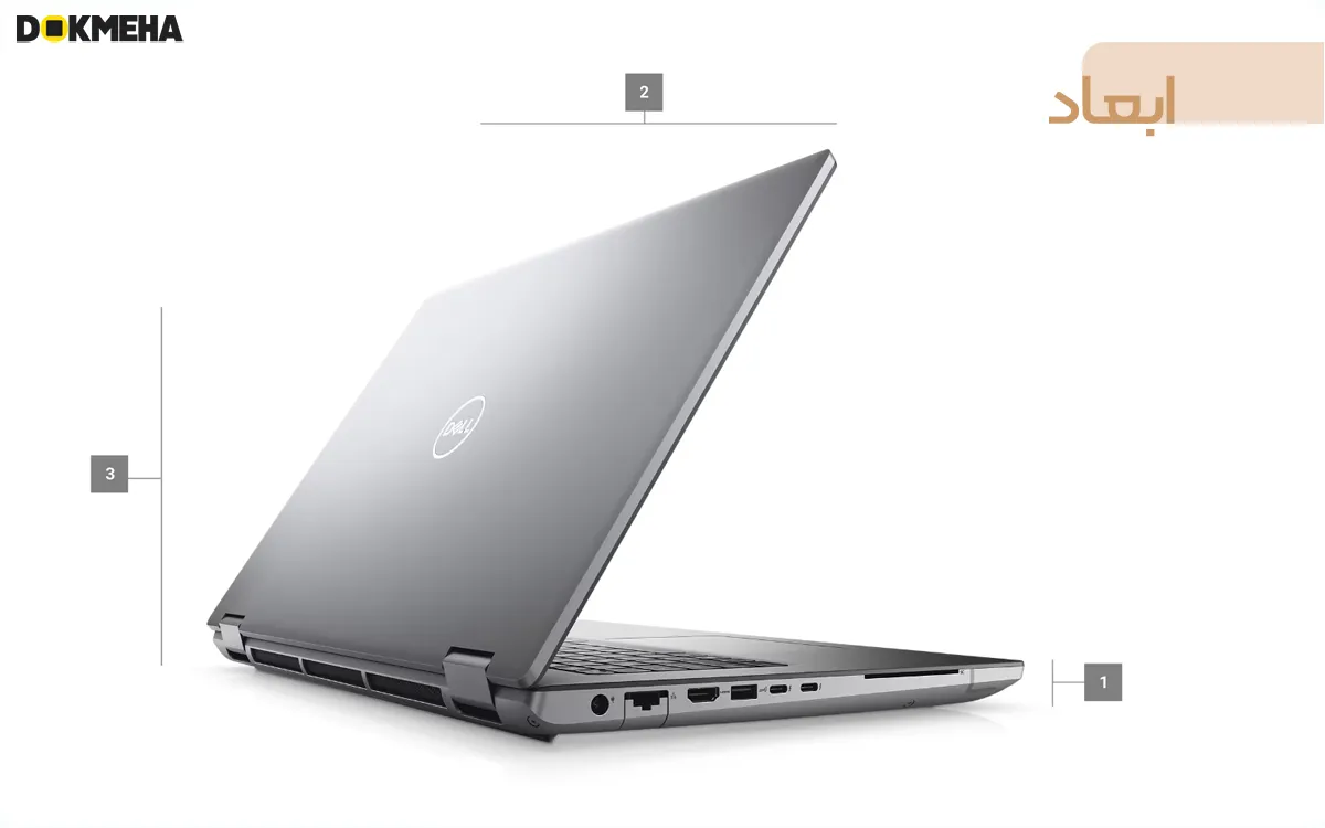 ابعاد لپ تاپ ورک استیشن Dell Precision 7770
