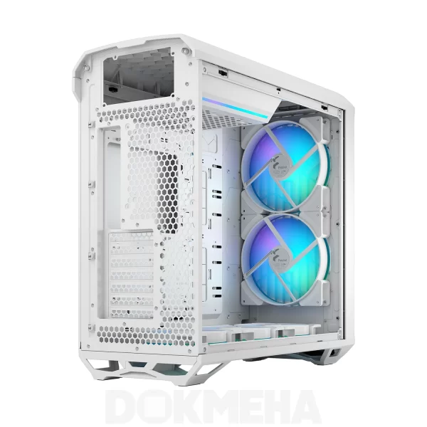 نمای باز پشت راست - رنگ سفید - کیس ورک استیشن DOKMEHA W20000 Intel Xeon - 3TH GEN