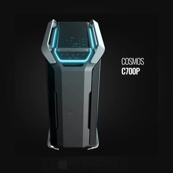 کیس ورک استیشن DOKMEHA W30000 Intel Xeon Scalable 4th Gen - نمای بالا روبرو کیس کولرمستر CoolerMaster COSMOS C700P