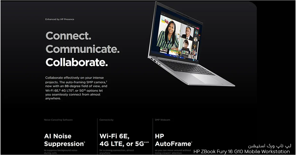 لپ ‌تاپ ورک استیشن HP ZBook Fury 16 G10 Mobile Workstation