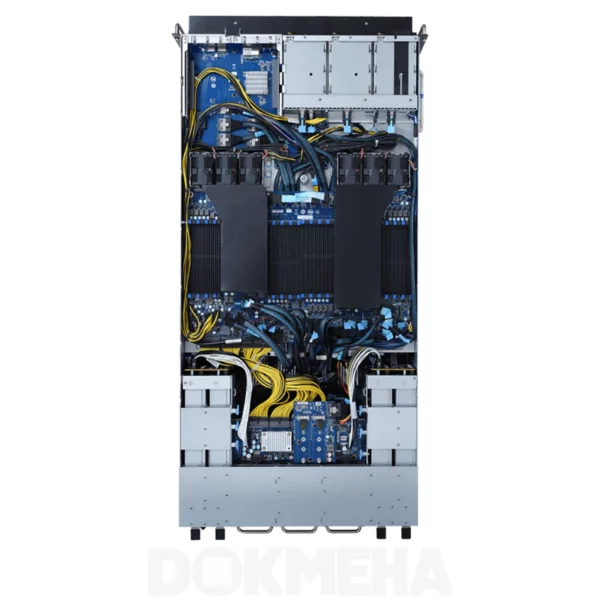 سرور گرافیکی گیگابایت Gigabyte G492-ZD2 4U DP HGX A100 8-GPU- تصویر از سمت بالا