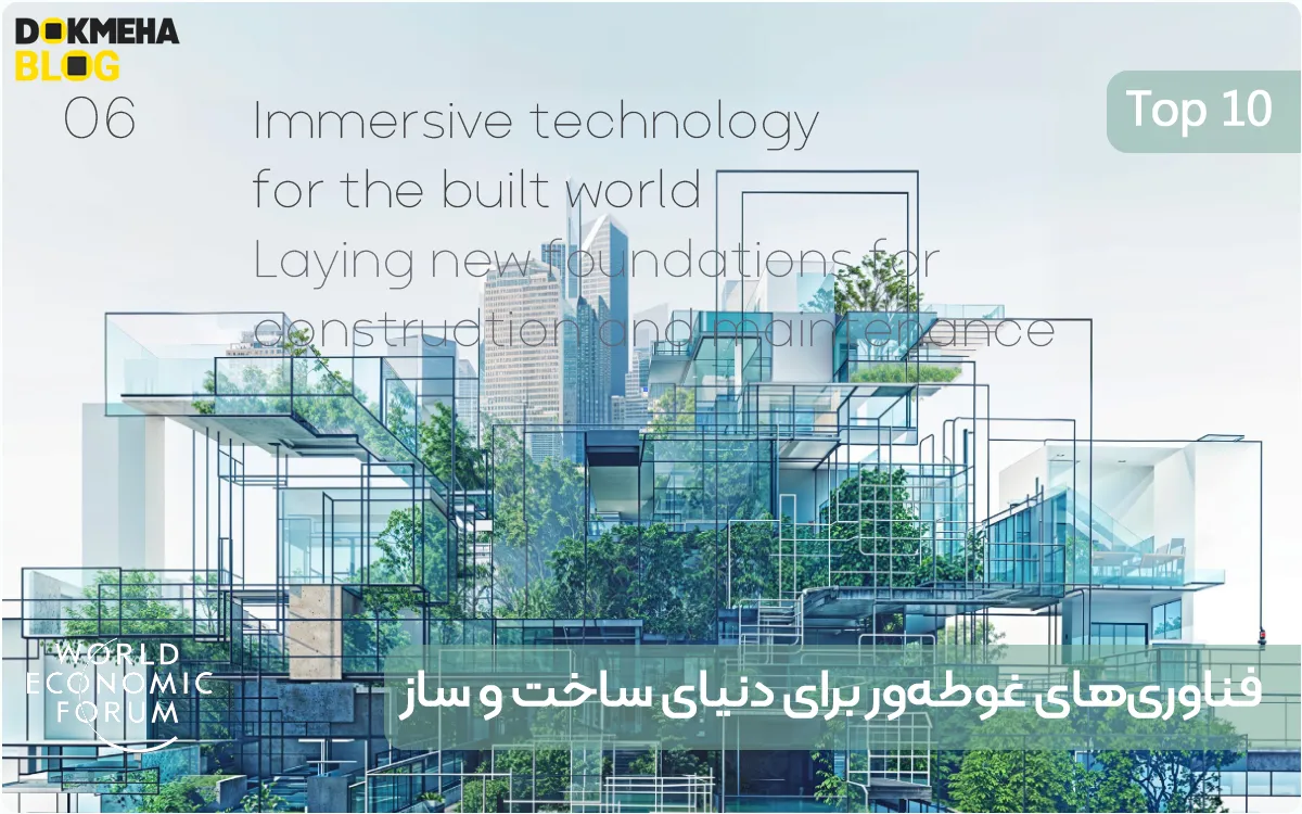 Top 10 Emerging Technologies of 2024 (Immersive Technology for the Built World) - DOKMEHA - 1200 ۱۰ فناوری نوظهور برتر سال ۲۰۲۴ (Top 10 Emerging Technologies of 2024) فناوریهای غوطهور برای دنیای ساخت و ساز (Immersive Technology for the Built World)