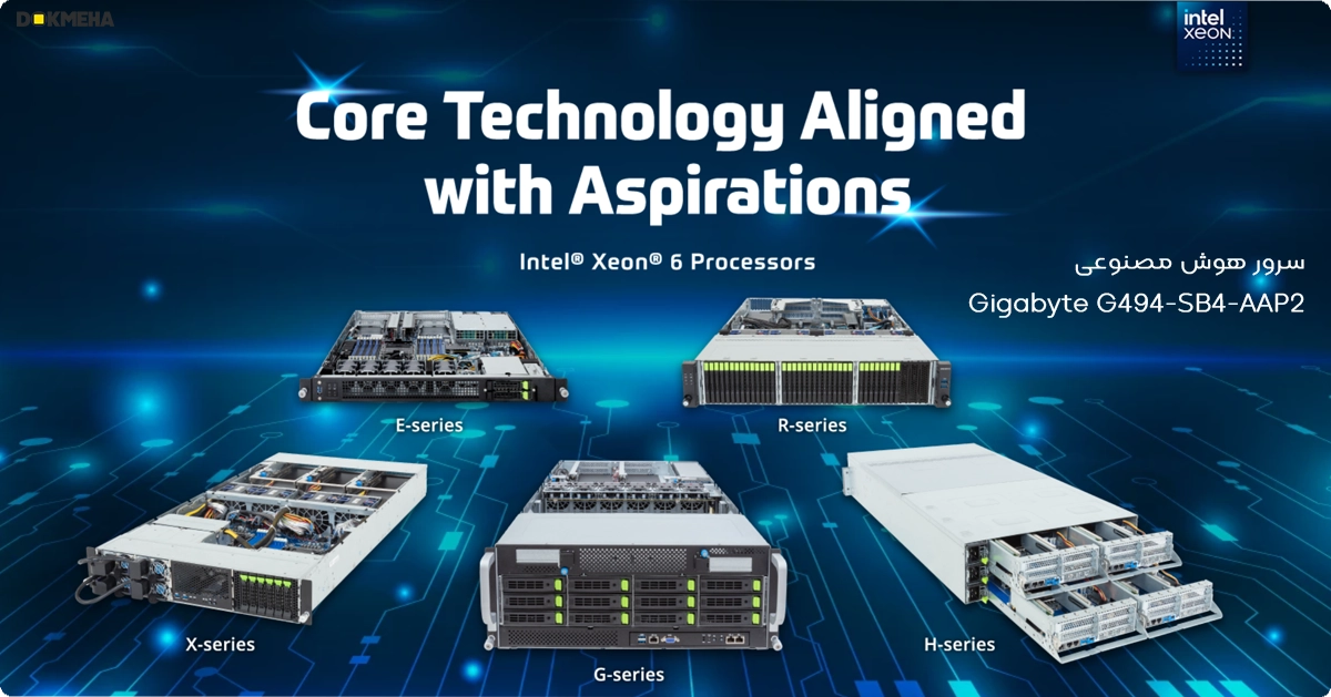 Gigabyte G494-SB4-AAP2_Content-1_DOKMEHA سرور گرافیکی هوش مصنوعی گیگابایت Gigabyte G494-SB4-AAP2 8-GPU