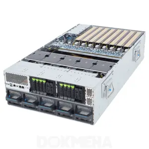 سرور هوش مصنوعی گیگابایت نمای بغل روبرو