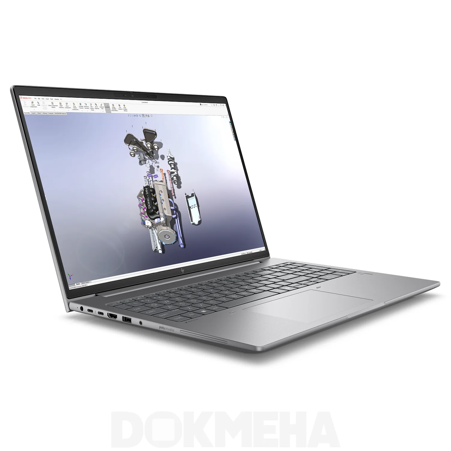 لپتاپ ورکاستیشن HP ZBook X G1i 16 inch Mobile Workstation PC نمای چپ