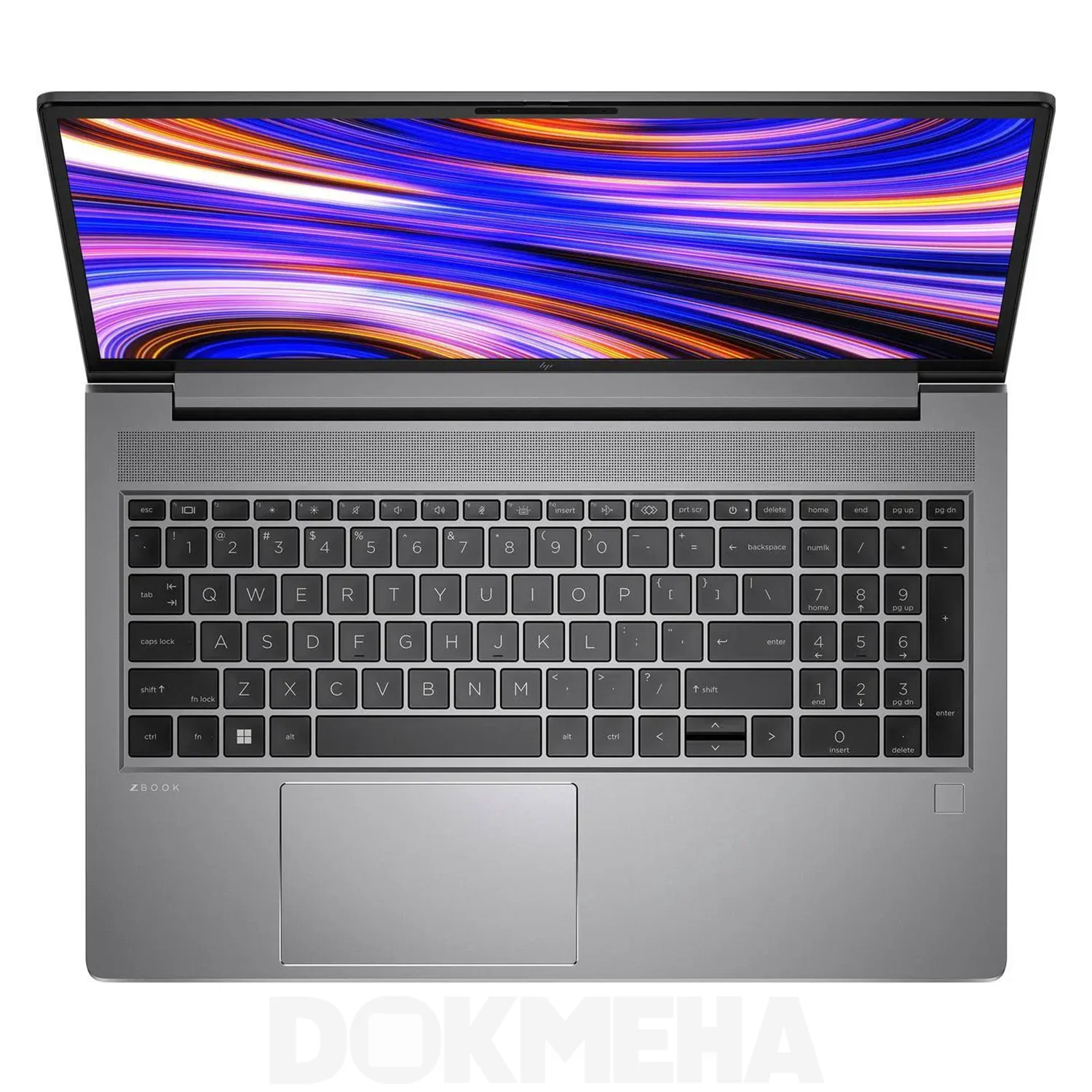 لپتاپ ورک استیشن HP ZBook Power G10 A Mobile Workstation بالا و نمای کیبورد کامل