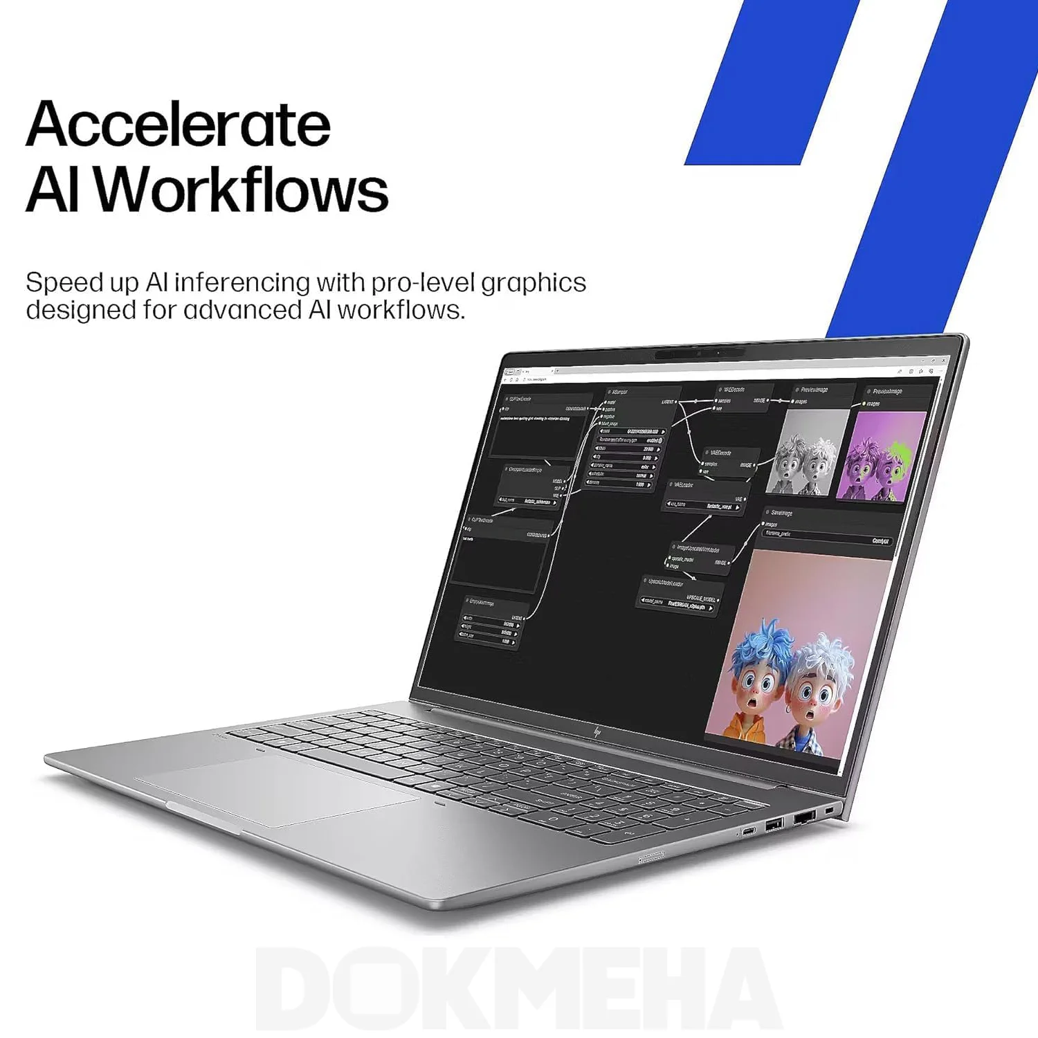 شتاب به کارکرد هوش مصنوعی لپتاپ ورکاستیشن HP ZBook 8 G1ak 14 inch Mobile Workstation PC