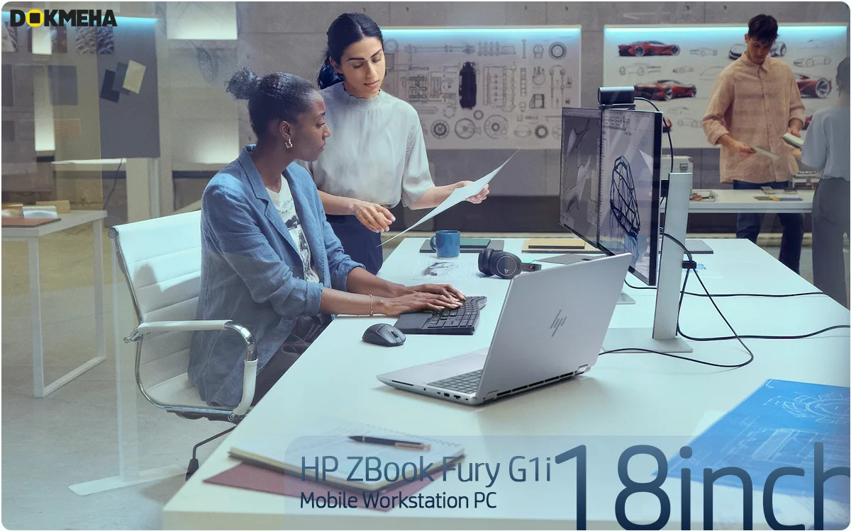 لپ‌تاپ ورک‌استیشن HP ZBook Fury G1i 18inch چندین گردش کاری و پردازش سنگین رندر سه بعدی شبیه سازی محصولات پیچیده