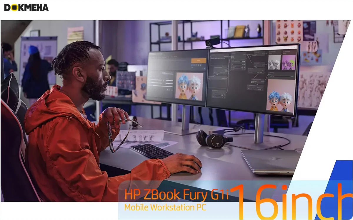 HP ZBook Fury G1i 16 inch Mobile Workstation PC - 3Ds Rendering in ai Apps -1200 - DOKMEHA لپتاپ ورکاستیشن HP ZBook Fury G1i 16 inch چندین گردش کاری سنگین