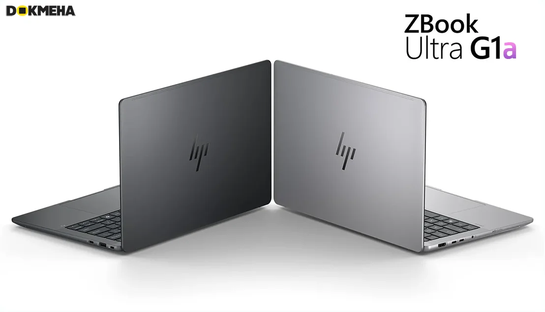 نمای پشت و رنگ تیره در دو رنگ برای لپ‌تاپ ورک‌استیشن HP ZBook Ultra G1a 14 inch Mobile Workstation PC