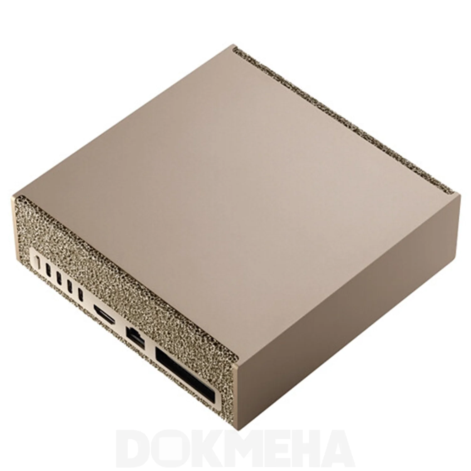 کامپیوتر شخصی هوش مصنوعی انویدیا NVIDIA DGX Spark؛ تراشه GB10 Grace Blackwell نمای پشتی بالا چپ با پورتها