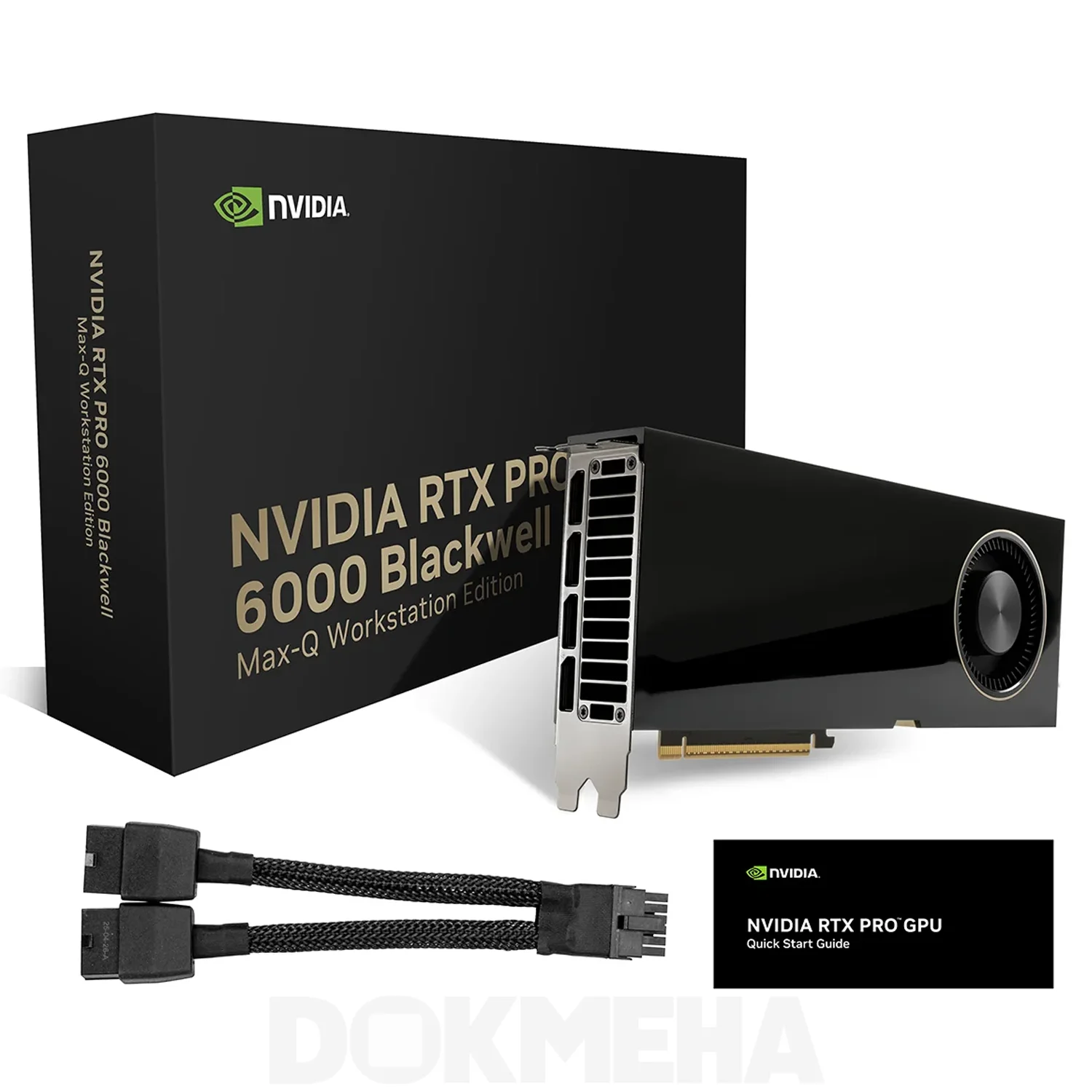 کارت گرافیگ انویدیا NVIDIA RTX PRO 6000 Blackwell Max-Q Workstation Edition 96GB ECC GDDR7 با جعبه و کابل برق و راهنمای نصب