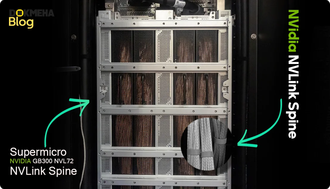 NVLink Spine چیست؟ ستون فقرات ارتباطی ابررایانه‌های هوش مصنوعی NVIDIA برای سرور های Supermicro NVIDIA GB300 NVL72 NVLink Spine